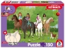 Puzzle 150 Schleich Klub jeździecki + figurka