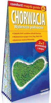 Chorwacja Wybrzeże północne; laminowany map&guide XL (2w1: przewodnik i mapa)