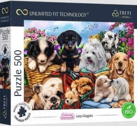 Puzzle 500 Lazy Doggies TREFL