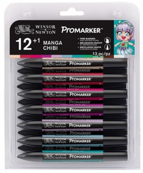 Zestaw pisaków Promarker Winsor & Newton Chibi 12 kolorów