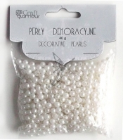 Perły dekoracyjne 5 mm, 40 g (GRPE-101)