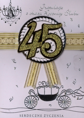 Karnet 45 rocznica ślubu HM-100-447
