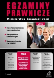 Egzaminy Prawnicze Ministerstwa Sprawiedliwości 2015 Tom 2 - Kołakowski Marcin