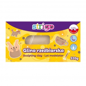Strigo, Glina rzeźbiarska naturalna, 520g (Uszkodzone opakowanie)