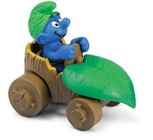 SCHLEICH SMURF W SAMOCHO DZIE
