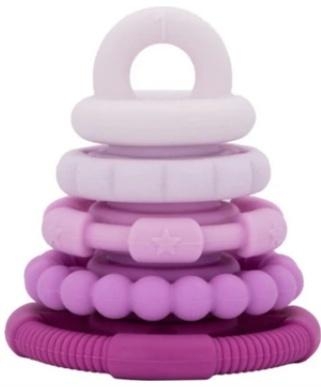 Silikonowa piramida - 5 gryzaków różowych