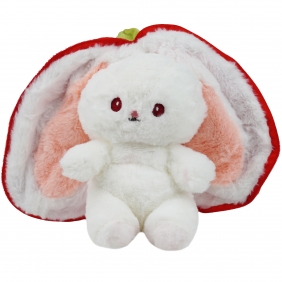 Pluszowy królik w truskawce, 22 cm
