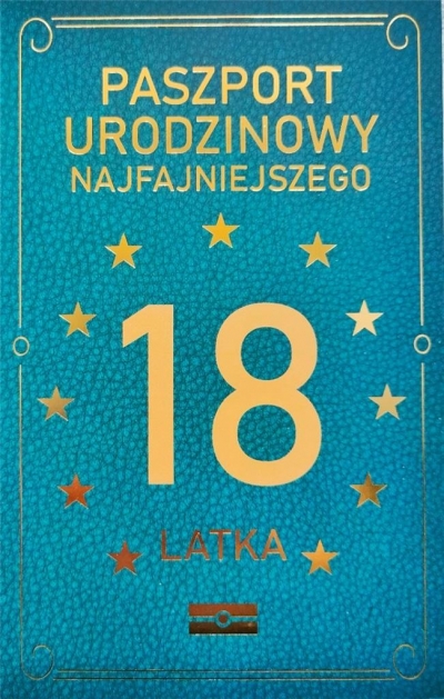 Karnet Urodzinowy 18 JCX - 033