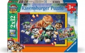 Ravensburger, Puzzle 2x12: Psi Patrol i dinozaury (12004364)