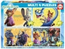 Puzzle Zwierzogród 2 50 + 8+ 100 + 150 113808 5+