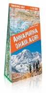 Annapurna i Dhaulagiri laminowana mapa trekkingowaSkala: 1:30 000; 1:80