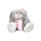AXIOM Królik Nina z szalem 30 cm, różowy (4465)
