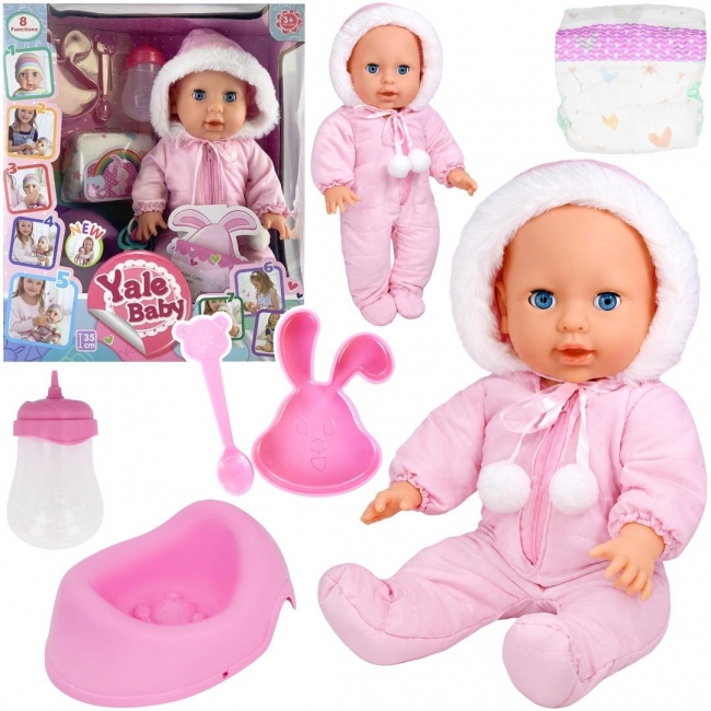 Lalka bobas w kurtce z akcesoriami