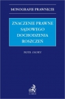 Znaczenie prawne sądowego dochodzenia roszczeń Piotr Osowy