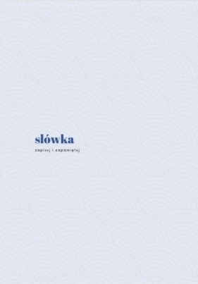 Zeszyt japoński A5/100K Słówka