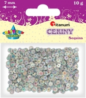 Cekiny okrągłe zielone matowe 7mm 10g.(CO7/1632)