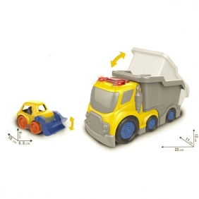 Zestaw autek 2w1 - Wywrotka i mini koparka (123646)