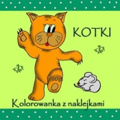 Kotki Kolorowanka z naklejkami