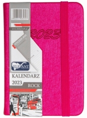 Kalendarz 2023 A7 tyg. Rock różowy ELEFANT