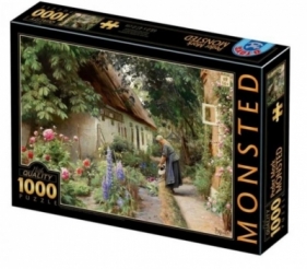 Puzzle 1000: Peder Mork Monsted, Kobieta w ogrodzie