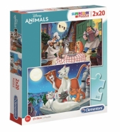 Puzzle SuperColor 2x20: Disney Animal Friends (24764)