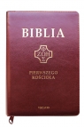 Biblia Pierwszego Kościoła burgundowa burgundowa Remigiusz Popowski