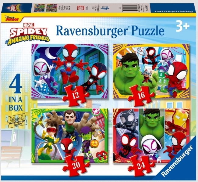 <img src='https://webimage.pl/pics/647/0/d4005555010647.jpg' style='height:440px' /> Puzzle 2D 4w1: Spidey & Friends