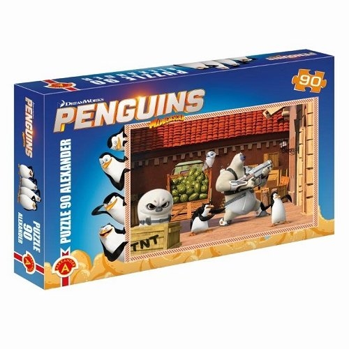 Puzzle Pingwiny z Madagaskaru 90 (1164)