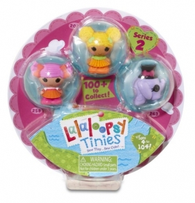 Lalaloopsy Tinies Fistaszka, Złotoplatka i słonik (531517/531647)