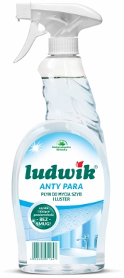 Ludwik, Płyn do mycia szyb i glazury anty para, 750ml