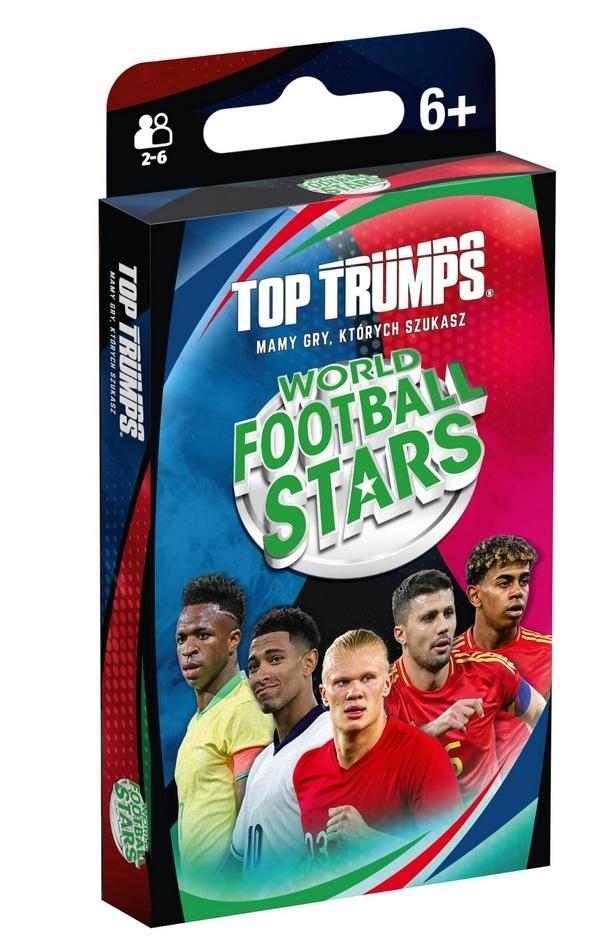 <img src='https://webimage.pl/pics/647/3/d5036905063647.jpg' style='height:440px' /> Top Trumps Tuck Box World Football Stars FIFA