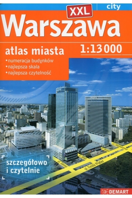 Warszawa XXL atlas miasta 1:13 000