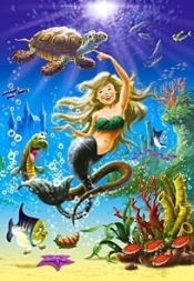 260x PUZZLE KARTONOWE MAŁA SYRENKA WIEK 5+
