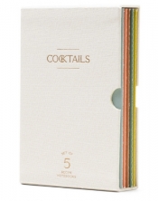 Zestaw notatników na przepisy na drinki