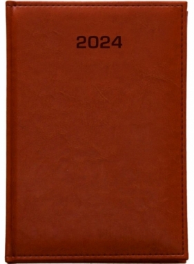 Kalendarz 2024 dzienny A4 Nebraska jasny brąz