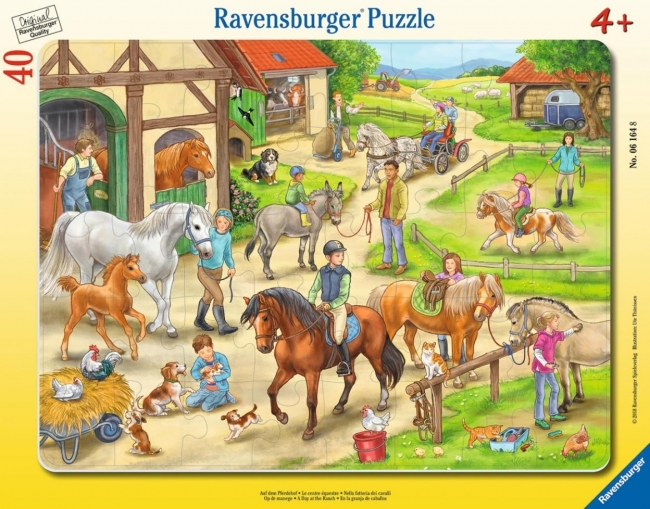 <img src='https://webimage.pl/pics/648/1/d4005556061648.jpg' style='height:440px' /> Puzzle 40 A Day at the Ranch Frame