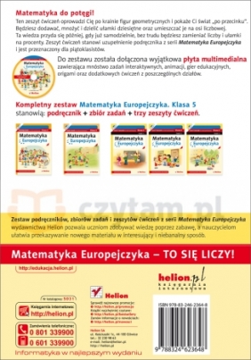 Matematyka Europejczyka 5 zeszyt ćwiczeń część 2 - Borzyszkowska Jolanta, Stolarska Maria