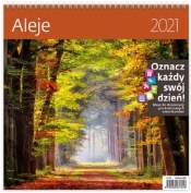 Kalendarz 2021 30x30 Aleje HELMA