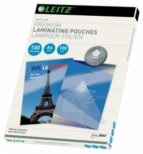 Folia do laminowania Leitz iLAM A4 - przezroczysty 100 mic. 222 mm x 309 mm (74800000)