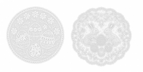 Ozdobna serwetka do koszyczka Wielkanocnego średnica 40 cm