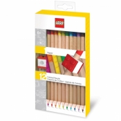 LEGO, Kredki z klockiem mocującym, 12 kolorów (52064)