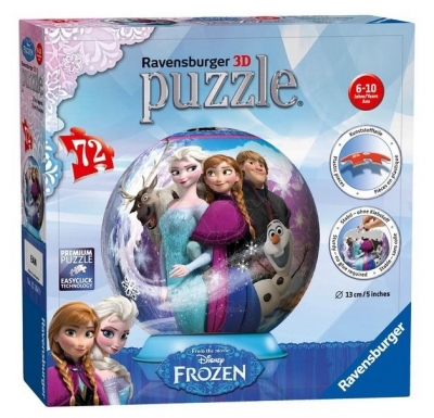 Puzzle kuliste 72 Kraina lodu