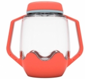 Słoik sensoryczny do napełnienia wodą czerwony