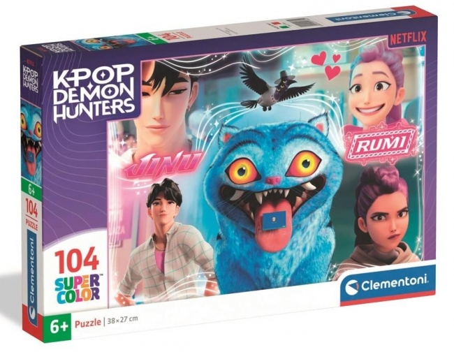 Clementoni, Puzzle 104: Super Kolor - K-pop Demon Hunters (21764)