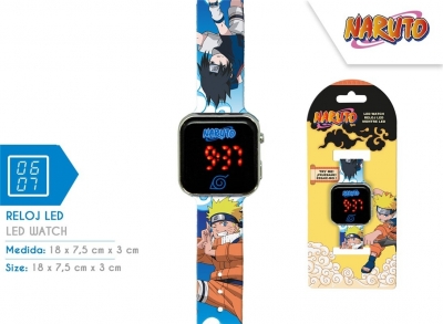 Zegarek LED z kalendarzem Naruto NA00001