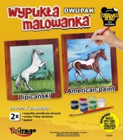 Wypukła malowanka Dwupak Konie Lipicanski i American paint (63065)