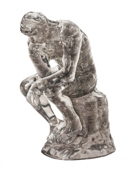 Posąg Myśliciel Crystal Puzzle 3D