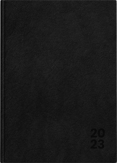 Kalendarz 2023 książkowy A5 Basic DTP czarny
