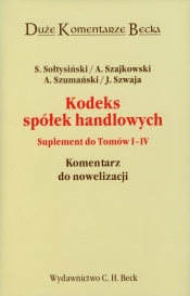 Kodeks spółek handlowych Suplement do tomów 1-4