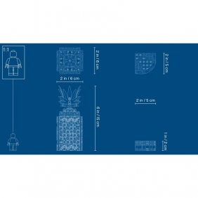 Lego DOTS: Pojemnik na długopisy w kształcie ananasa (41906)